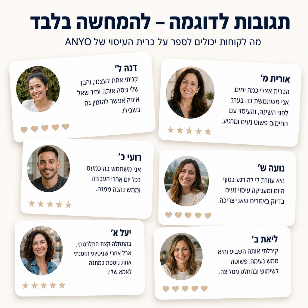 ANYO THERAPY™ – עיסוי, חימום ורטט לנוחות יומיומית